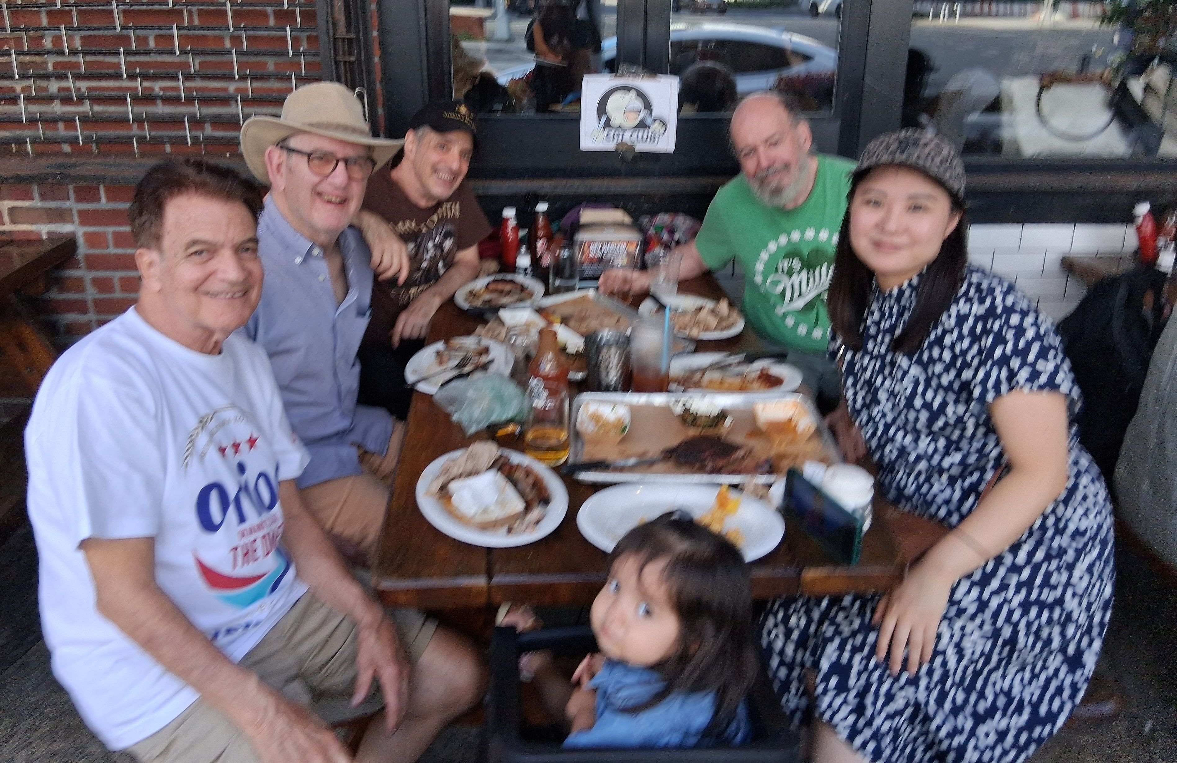 Crew at Dinosaur
                            BBQ